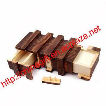 Compartment Wooden Secret Magic Puzzle Box - Fangzheng Craft &amp; Gift Co 